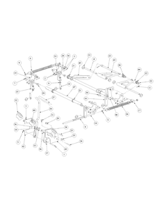 Lift Assembly Diagram and Parts List for M72-GN 53AB5FEZ150-28-HP Cub Cadet Lawn Tractor